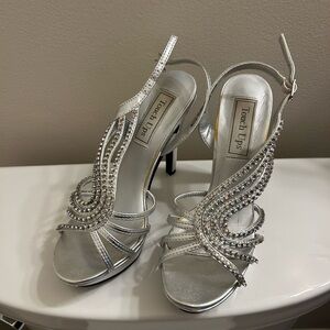 Touch Ups Silver Strappy Heels